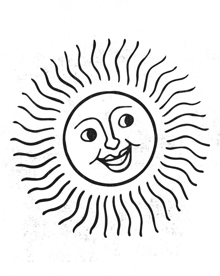 Smiling Sun Poster
